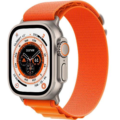 Apple Watch Ultra GPS + Cellular, 49 мм, корпус из титана, ремешок Alpine оранжевого цвета L