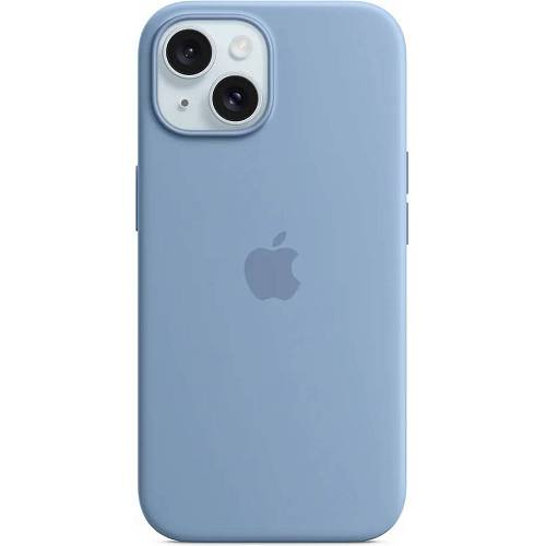 Чехол для смартфона iPhone 15 Silicone Case with MagSafe, Winter Blue