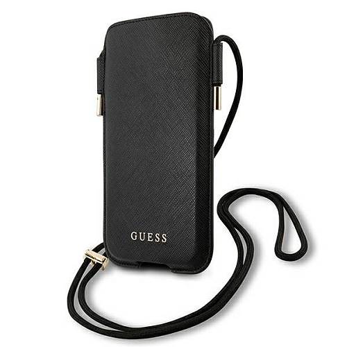 Чехол для смартфона Guess для смартфонов Pouch PU Saffiano 4G (6.7), черный