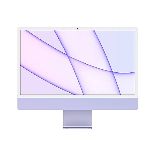 Apple iMac 24" Retina 4,5K, (M1 8C CPU, 8C GPU), 8 ГБ, 256 ГБ SSD, фиолетовый