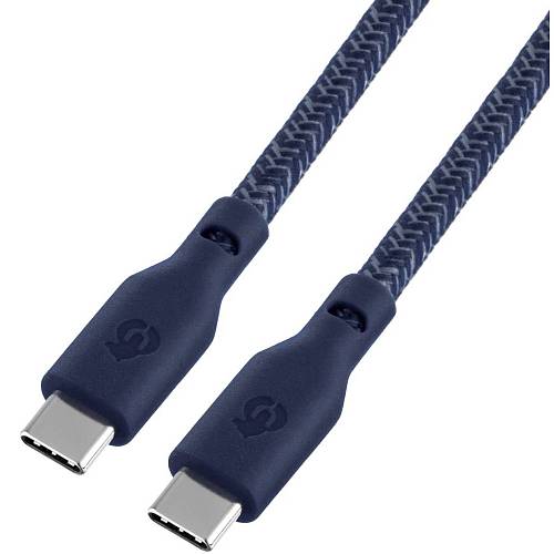 Кабель uBear Trend Cable USB-C/USB-C 1.2м, 60W, синий