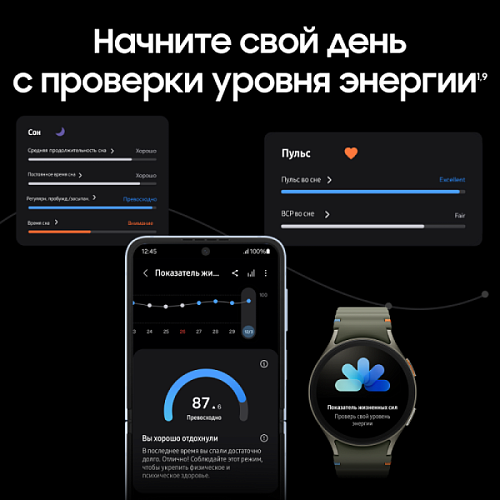 Умные часы Samsung Galaxy Watch 7, LTE, 40 мм, белое золото