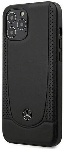 Чехол для смартфона Mercedes Genuine для iPhone 12/12 Pro, кожа, черный