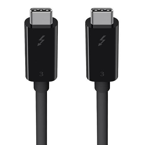 Кабель Belkin Thunderbolt 3 USB-C/USB-C, 100Вт, 2м, черный