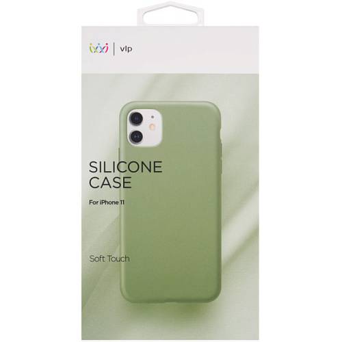 Чехол для смартфона vlp Silicone Сase для iPhone 11, светло-зеленый
