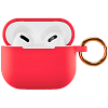 Фото — Чехол для наушников vlp Soft Touch, с кольцом, для AirPods (3rd generation), красный