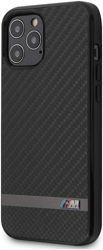 Чехол для смартфона BMW M-Collection Real для iPhone 12 Pro Max, карбон, черный