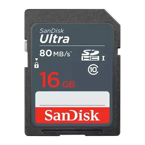 Карта памяти SanDisk Memory Card Ultra SDHC, 16 Гб