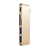 Фото — Адаптер Satechi Type-C USB 3.0 Passthrough Hub, золотой