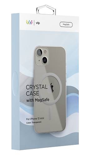 Чехол для смартфона vlp Silicone case with MagSafe для iPhone 13 mini, прозрачный