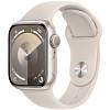 Фото — Apple Watch Series 9, 41 мм, корпус из алюминия цвета «сияющая звезда», спортивный ремешок, S/M