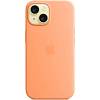 Фото — Чехол для смартфона iPhone 15 Silicone Case with MagSafe, Orange Sorbet