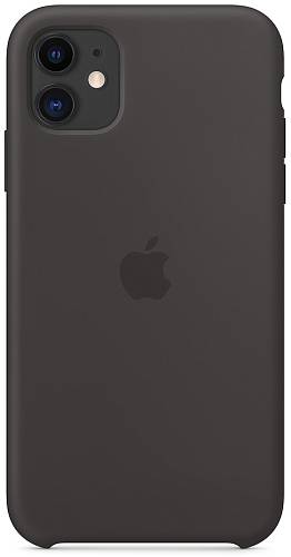 Чехол для смартфона Apple для iPhone 11, силикон, черный