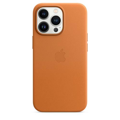 Чехол для смартфона MagSafe для iPhone 13 Pro, кожа, «золотистая охра»
