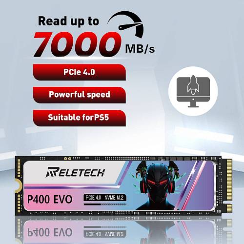 SSD Reletech SSD P400 EVO 1TB, черный