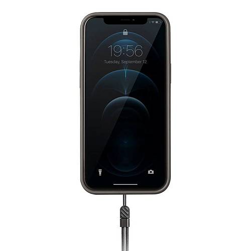 Чехол для смартфона Uniq для iPhone 12/12 Pro HELDRO + Band DE Anti-microbial, серый