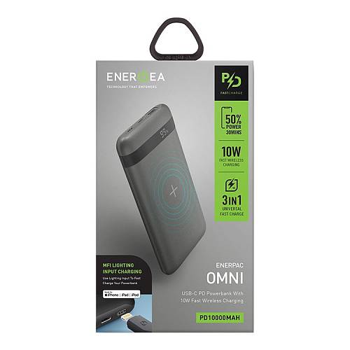 Внешний аккумулятор EnergEA Enerpac OMNI Wireless, металлический