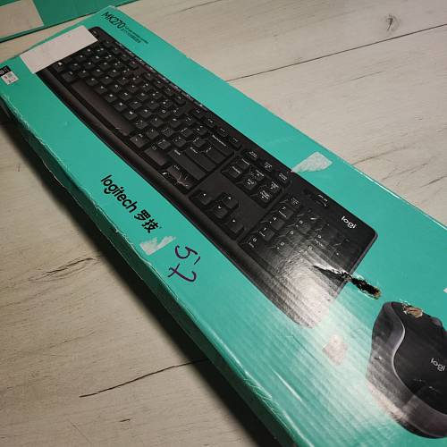 Комплект (клавиатура и мышь) Logitech MK270, USB, беспроводной, черный (уценка)