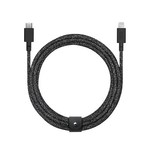 Кабель Native Union Belt Cable USB-С на Lightning, 3м, черный