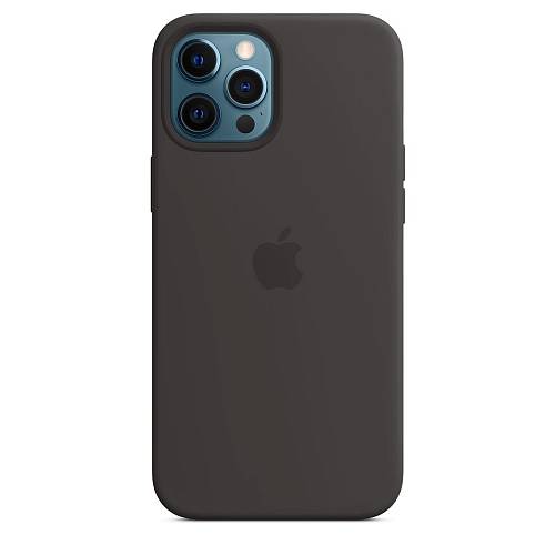 Чехол для смартфона Apple MagSafe для iPhone 12 Pro Max, силикон, чёрный