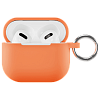 Фото — Чехол для наушников vlp Soft Touch, с кольцом, для AirPods (3rd generation), оранжевый