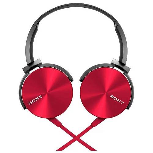 Наушники Sony MDR-XB450AP, красный