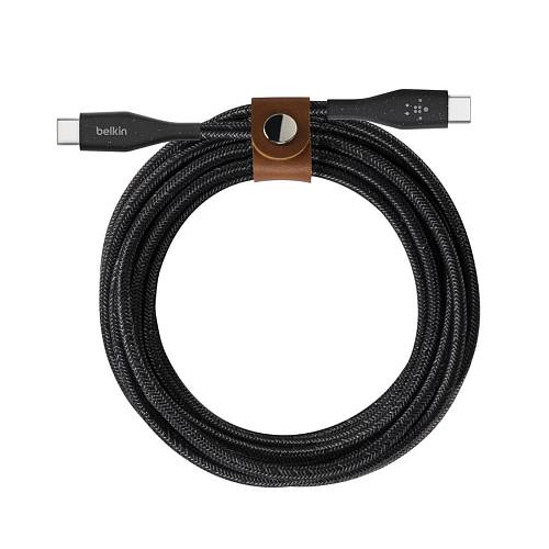 Кабель Belkin USB-C - USB-C, 1.2м, нейлон, черный