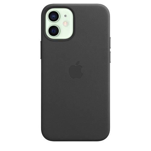 Чехол для смартфона Apple MagSafe для iPhone 12 mini, кожа, чёрный