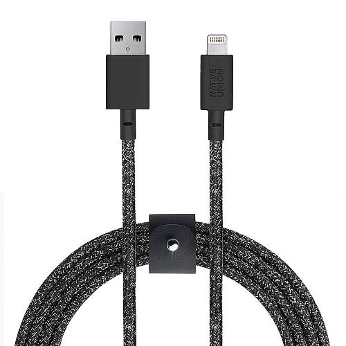 Кабель Native Union Belt Lightning на USB, 3 м, черный
