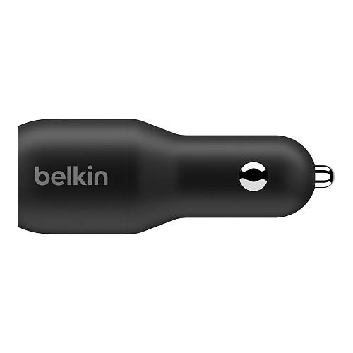 Автомобильное зарядное устройство Belkin 2хUSB-C, PD, 36В, черный