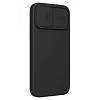 Фото — Чехол для смартфона Nillkin для iPhone 13 Pro CamShield Silky Magnetic Silicone Elegant, черный