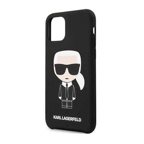 Чехол для смартфона Lagerfeld для iPhone 11 Liquid silicone Iconic Karl Hard Black