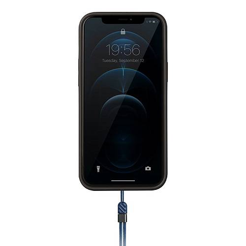 Чехол для смартфона Uniq для iPhone 12/12 Pro HELDRO + Band DE Anti-microbial, синий