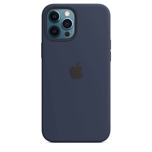 Чехол для смартфона Apple MagSafe для iPhone 12 Pro Max, силикон, «тёмный ультрамарин»