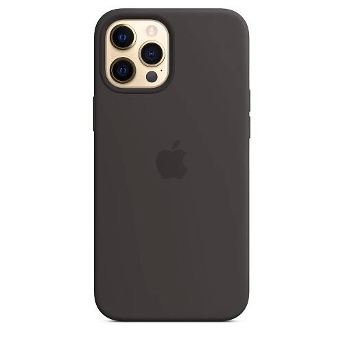 Чехол для смартфона Apple MagSafe для iPhone 12 Pro Max, силикон, чёрный