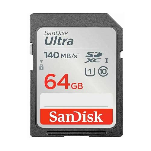 Карта памяти SanDisk Memory Card Ultra SDXC for DSLR, 64 Гб (уценка)