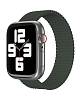 Фото — Ремешок для смарт-часов vlp для Apple Watch 38/40/41, L/XL, 2шт, нейлоновый плетёный, темно-зеленый