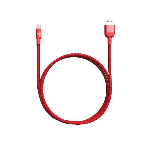 Кабель Adam Elements Apple Lightning PeAk II 120B, 1,2 м, красный