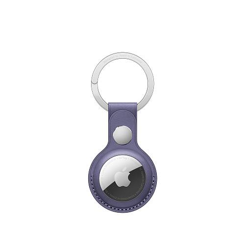 Брелок AirTag с кольцом для ключей, кожа, «сиреневая глициния»