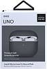 Фото — Чехол для наушников Uniq Lino для AirPods 3, темно-серый