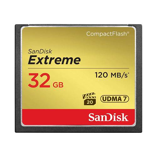 Карта памяти SanDisk Extreme Compact Flash, 32 Гб