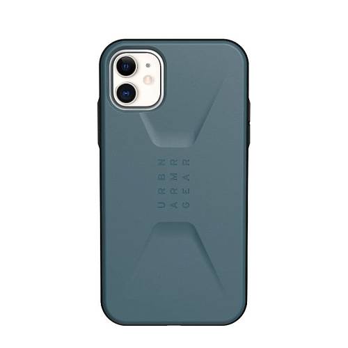 Чехол для смартфона UAG для iPhone 11 серия Civilian, защитный, сине-серый