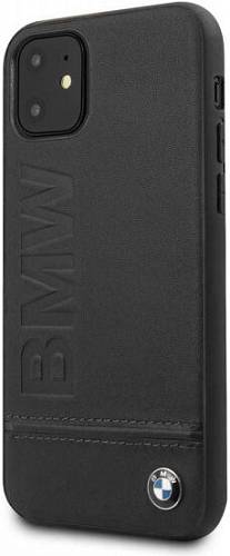 Чехол для смартфона BMW Signature Logo для iPhone 11, кожа, черный