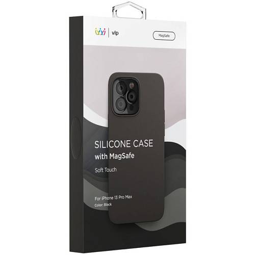 Чехол для смартфона vlp Silicone case with MagSafe для iPhone 13 Pro Max, черный
