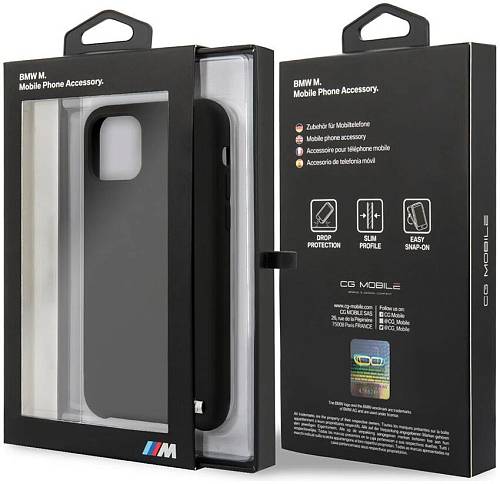 Чехол для смартфона BMW M-Collection Liquid для iPhone 12/12 Pro, черный