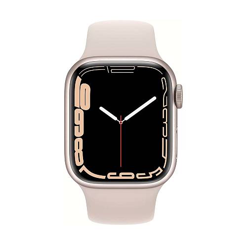Apple Watch Series 7, 41 мм, корпус «сияющая звезда», спортивный ремешок «сияющая звезда»