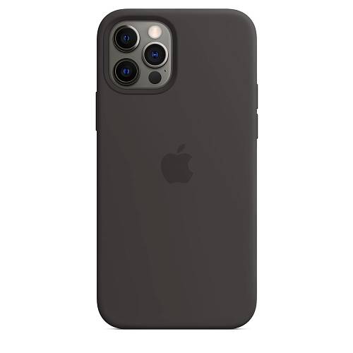 Чехол для смартфона Apple MagSafe для iPhone 12/12 Pro, cиликон, чёрный