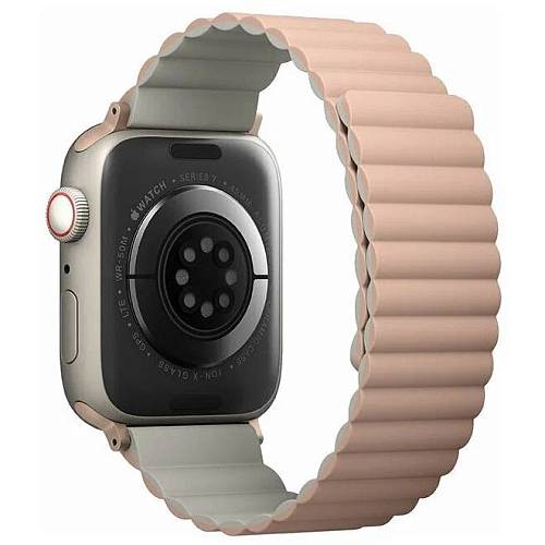 Ремешок для смарт-часов Uniq Apple Watch 41/40/38 mm Revix reversible Magnetic, розовый