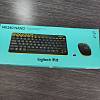 Фото — Клавиатура и мышь Logitech MK240, USB, беспроводной, черный и жёлтый (уценка)