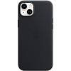 Фото — Чехол для смартфона iPhone 14 Plus Leather Case with MagSafe, «темная ночь»
